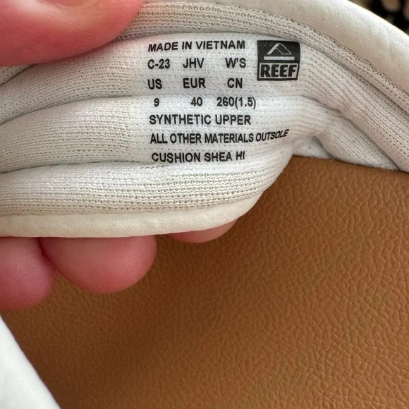 Reef Size 9 Shea Cushion Hi Cream and Brown Platform Sandals - Picture 7 of 7